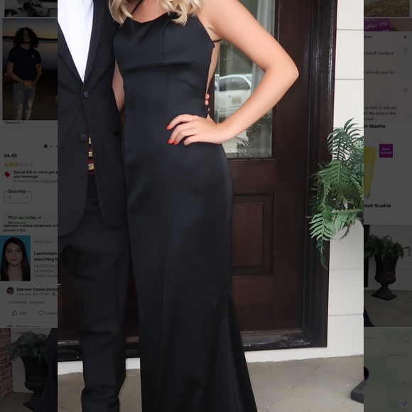 black sherri hill prom dress size 0 - Picture 4 of 4